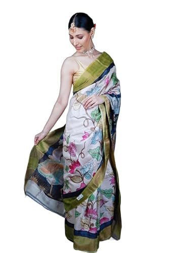 Handwoven Pure Katan Silk Banarasi Saree With Unstitched Blouse Material - Suitable For All Indian Occasions,Wedding and Festivals