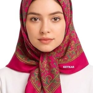 KETKAR Women's Woolen Winter Scarf | Soft & Warm Cold Weather Muffler, Wrap & Shawl | Elegant Wool Blend | Pack of 1