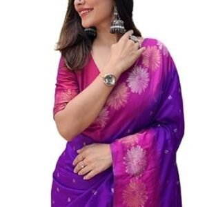 SGF11 Women's Kanjivaram Pure Soft Silk Designer Saree