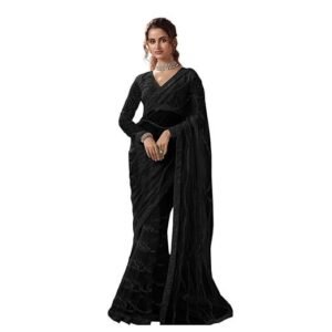 Suha Womens Pure Georgette Saree | Women's Traditional Ethnic Saree
