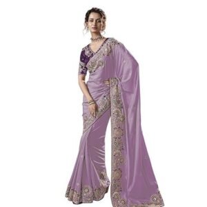 Suha Womens Pure Silk Saree | Women's Traditional Ethnic Wear Saree With Attach Unstitch Blouse Piece