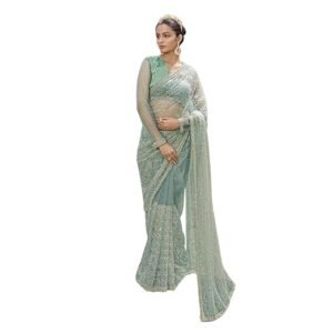 Suha Womens Net Saree | Women's Traditional Ethnic Wear Saree