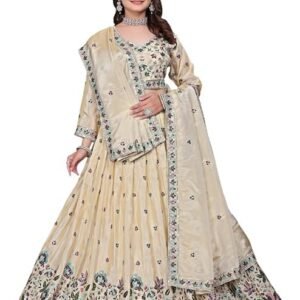 AABHASUTRA Garments Lehenga set for Women star jorjet Embroidered Semi Stitched Lehenga for Women Wedding zari Work Ethnic Traditional Party Lehenga Choli with Dupatta | Free Size