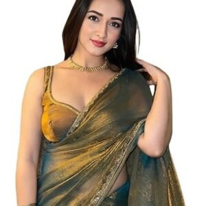 Visit the Sidhidata Store Sidhidata Women's Soft Zimmy Choo Fandy Silk Saree With Hand Work Lace Boarder