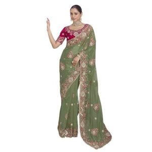 Suha Womens Poly Silk Saree | Women's Traditional Ethnic Saree