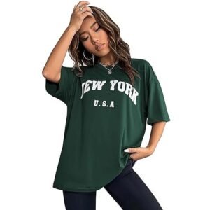 London Hills Women's Cotton Oversized Fit T-Shirt