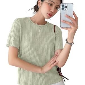 GRECIILOOKS Women’s Fashion Tops – Crop Top, Loose Fit Oversized Shirts & Stylish Korean Tank Tops for Summer Wear