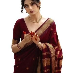 SIRIL Women's Soft Banarasi Silk Jacquard Saree