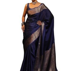 Sugathara Women's Banarasi Saree Pure Kanjivaram Silk Saree Soft new ladies 2025 Design Wear Pattu Sarees Latest Sadi Party Sari collections With Blouse Piece (San Pari-225)