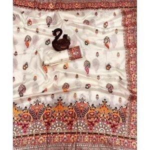 SWORNOF Women's kanjivaram banarasi silk saree for Patola festival Wedding silk with rich pallu Design sarees