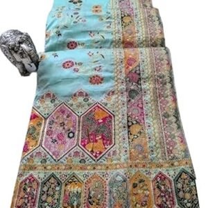 CIPS Women`s Kashmiri Pashmina Silk Sarees