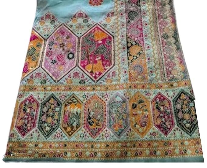 CIPS Women`s Kashmiri Pashmina Silk Sarees - Image 4