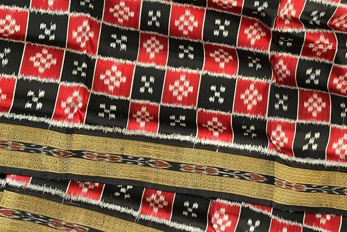 PRANTIKA Women's Odisha Khandua Silk Sambalpuri Nuapatna Ikkat Saree - Image 4